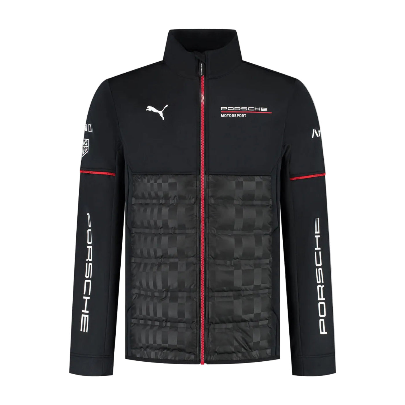 2025 Porsche Motorsport Men's Team Hybrid Jacket Black