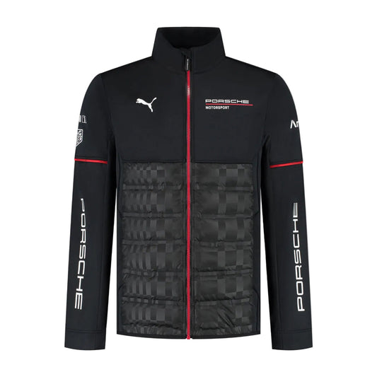 2025 Porsche Motorsport Men's Team Hybrid Jacket Black