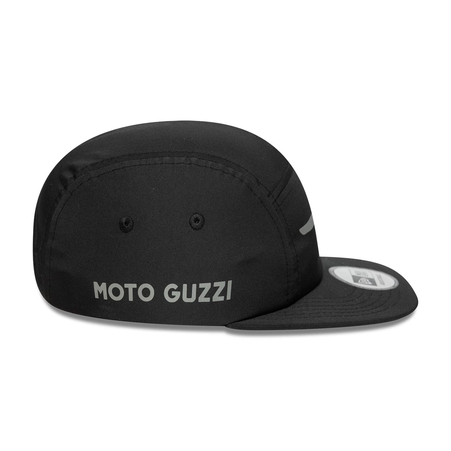 Moto Guzzi Reflective Black Camper Adjustable Cap - Unisex