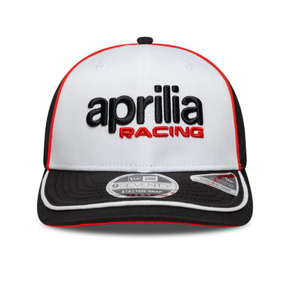 Aprilia Logo White 9SEVENTY Stretch Snap Cap - Unisex