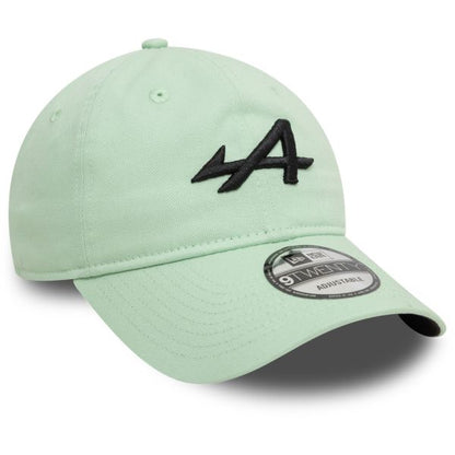 Alpine F1 9TWENTY Baseball Cap Pastel Green Black Logo