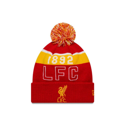 LFC New Era Sport Cuff  1892 POM POM Beanie Red & Yellow