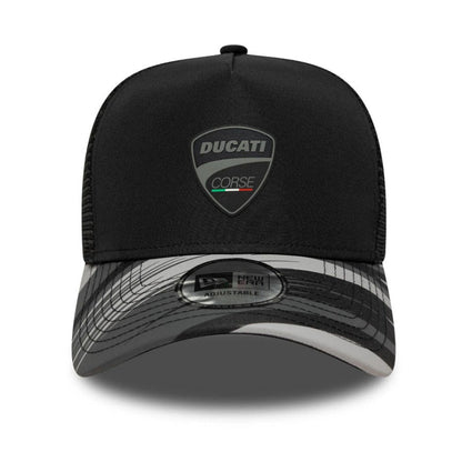 Ducati Motor Logo Print 9FORTY Adult A-Frame Trucker Cap - Unisex