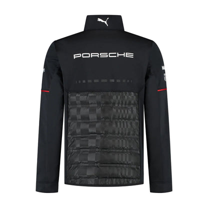 2025 Porsche Motorsport Men's Team Hybrid Jacket Black