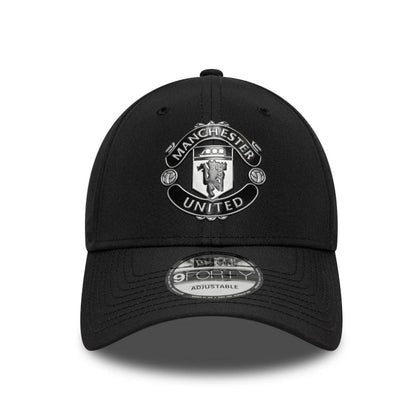 Manchester United Reflective Crest 9FORTY Cap Black