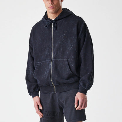 McLaren Racing Washed Black Oversized Full Zip Hoodie