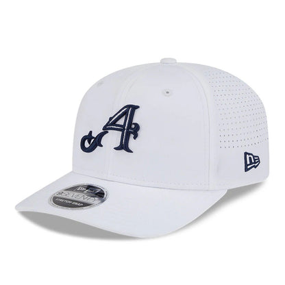 4Aces LIV Golf 2025 White 9SEVENTY Stretch Snap Adjustable Cap