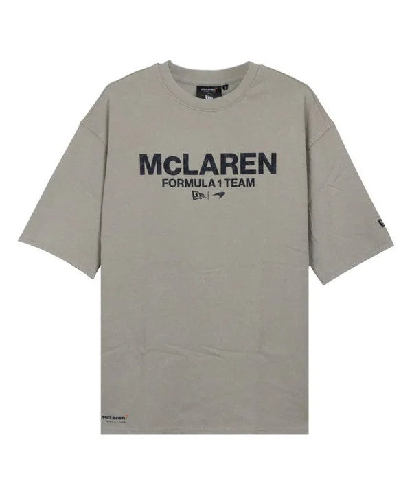 McLaren Racing Wordmark Light Beige Oversized T-Shirt
