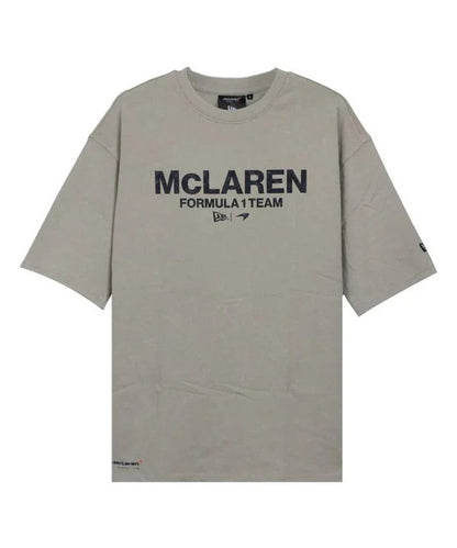 McLaren Racing Wordmark Light Beige Oversized T-Shirt