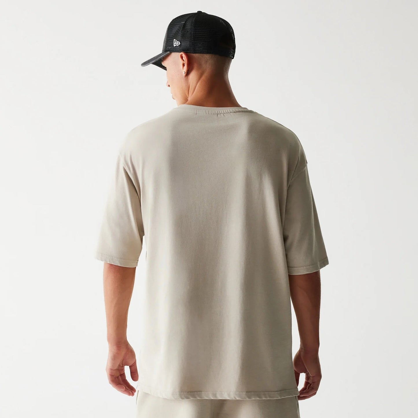McLaren Racing Wordmark Light Beige Oversized T-Shirt