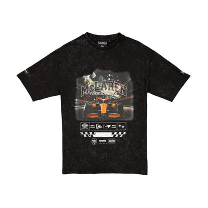 McLaren Racing Washed Graphic Black Oversized T-Shirt