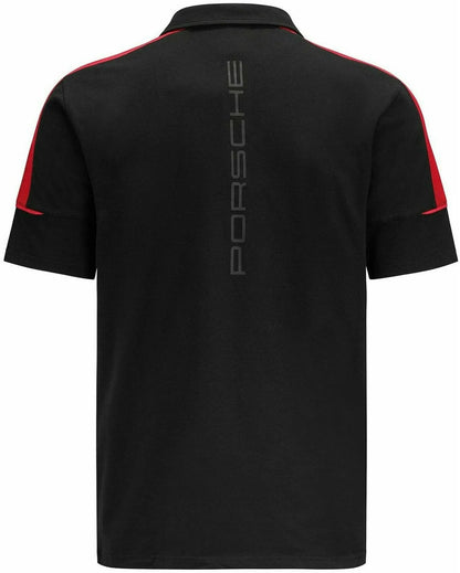 Porsche Motorsport Mens Polo Shirt - Black