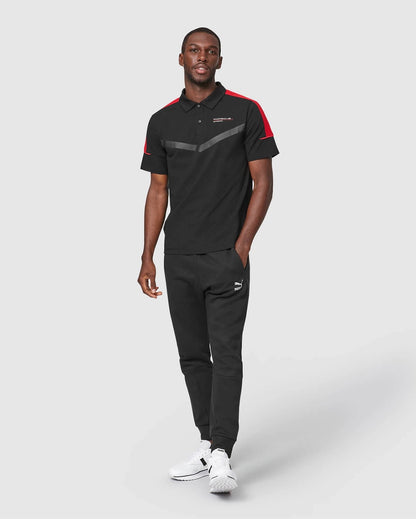 Porsche Motorsport Mens Polo Shirt - Black