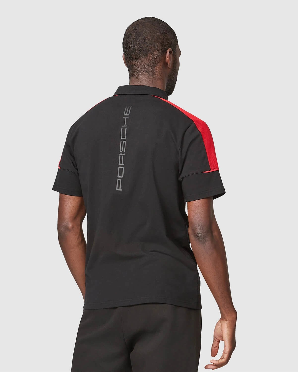 Porsche Motorsport Mens Polo Shirt - Black