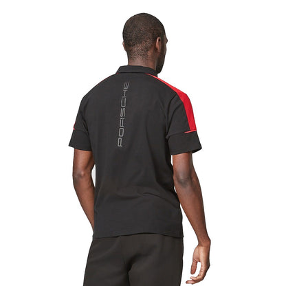 Porsche Motorsport Men's Black Polo Shirt