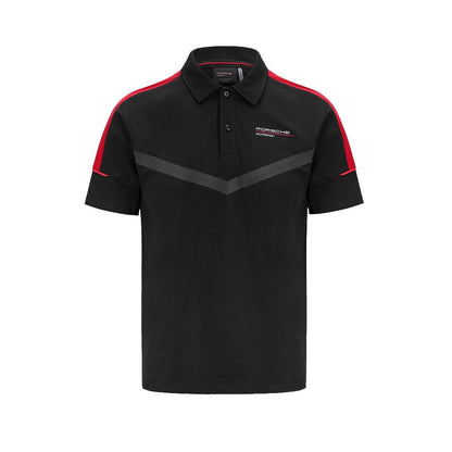 Porsche Motorsport Men's Black Polo Shirt