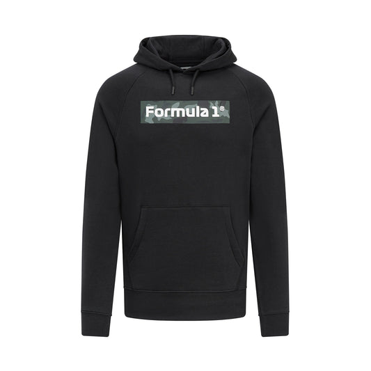 Formula 1 Camo Hoodie Mens - Black