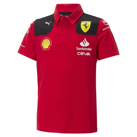 Scuderia Ferrari 2023 Team Polo Kids – Red