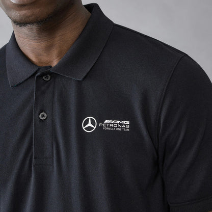 Mercedes-AMG Petronas F1 Team Men's Polo Shirt - Black