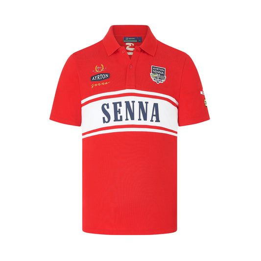 Ayrton Senna Men's Legacy Polo Shirt - Red