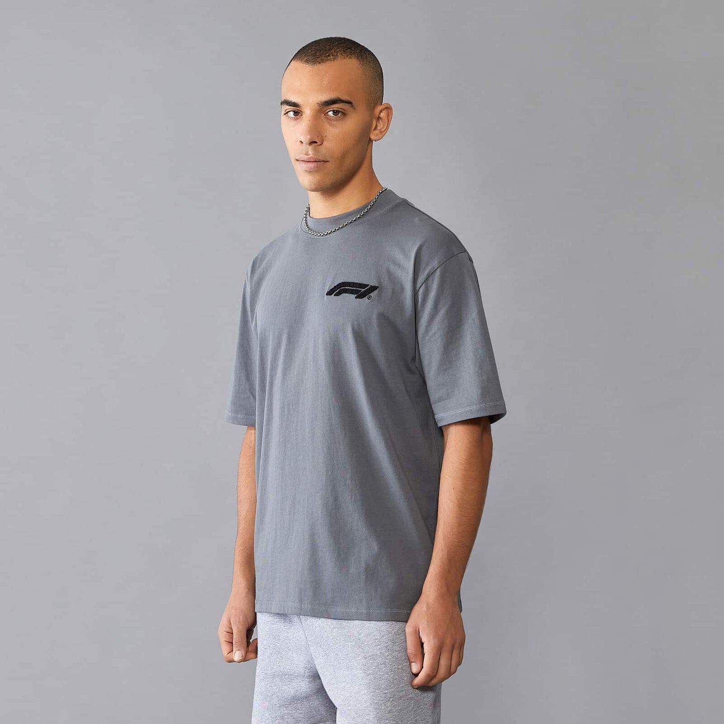 Formula 1 Relaxed Fit Boucle T-Shirt - Dark Grey