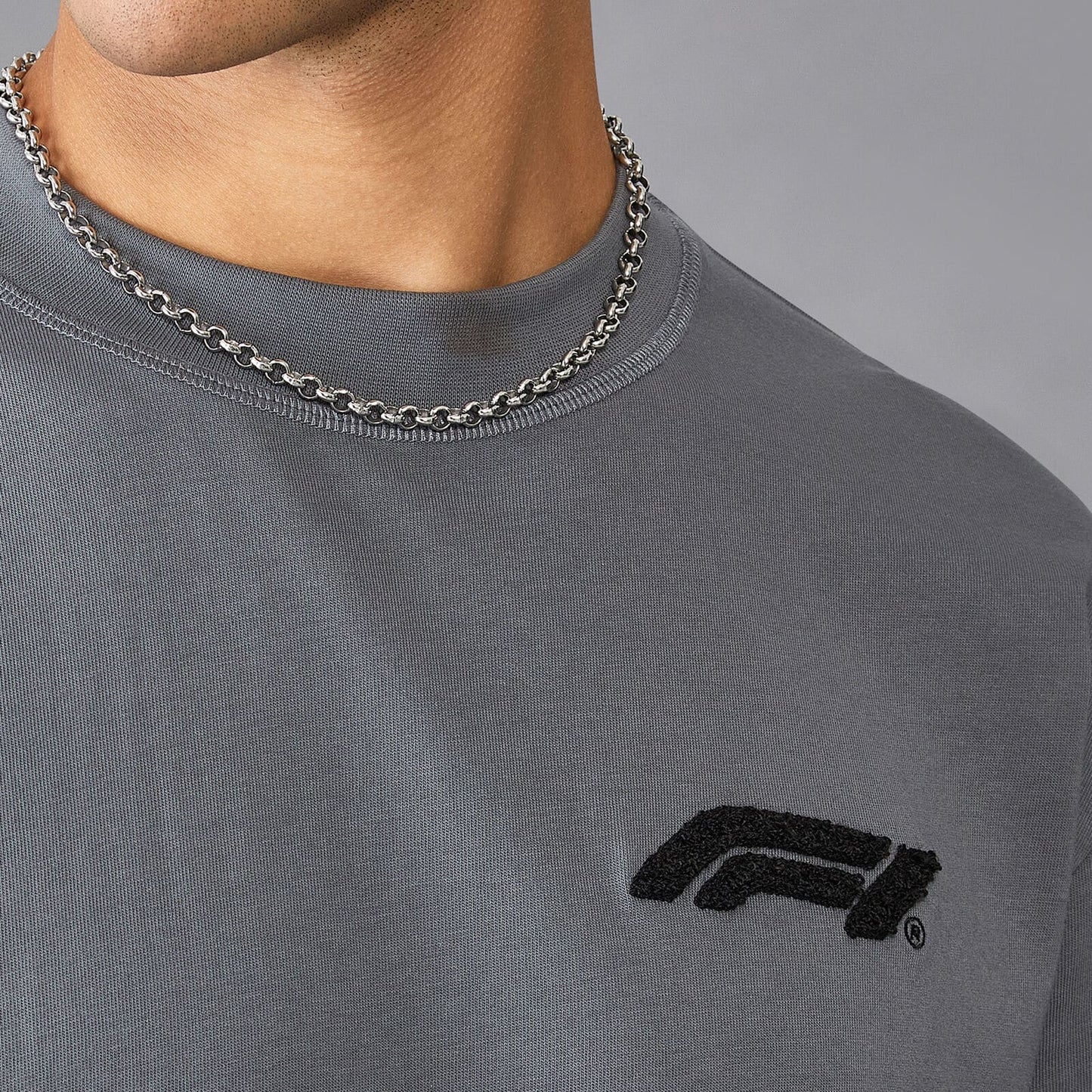 Formula 1 Relaxed Fit Boucle T-Shirt - Dark Grey