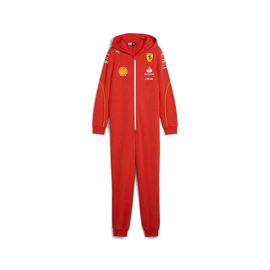 Kids 2024 Scuderia Ferrari F1 Team Hooded Jumpsuit