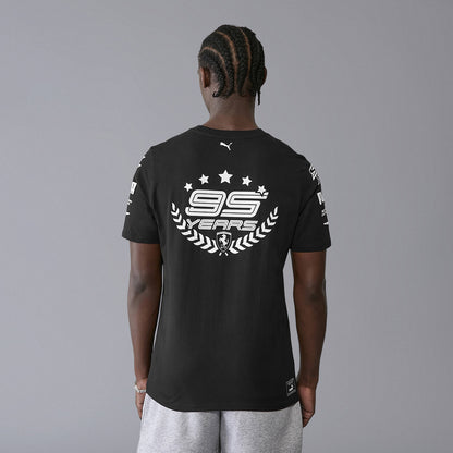 Scuderia Ferrari F1 Celebrating 95th Years T-Shirt - Black
