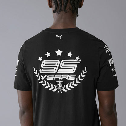 Scuderia Ferrari F1 Celebrating 95th Years T-Shirt - Black