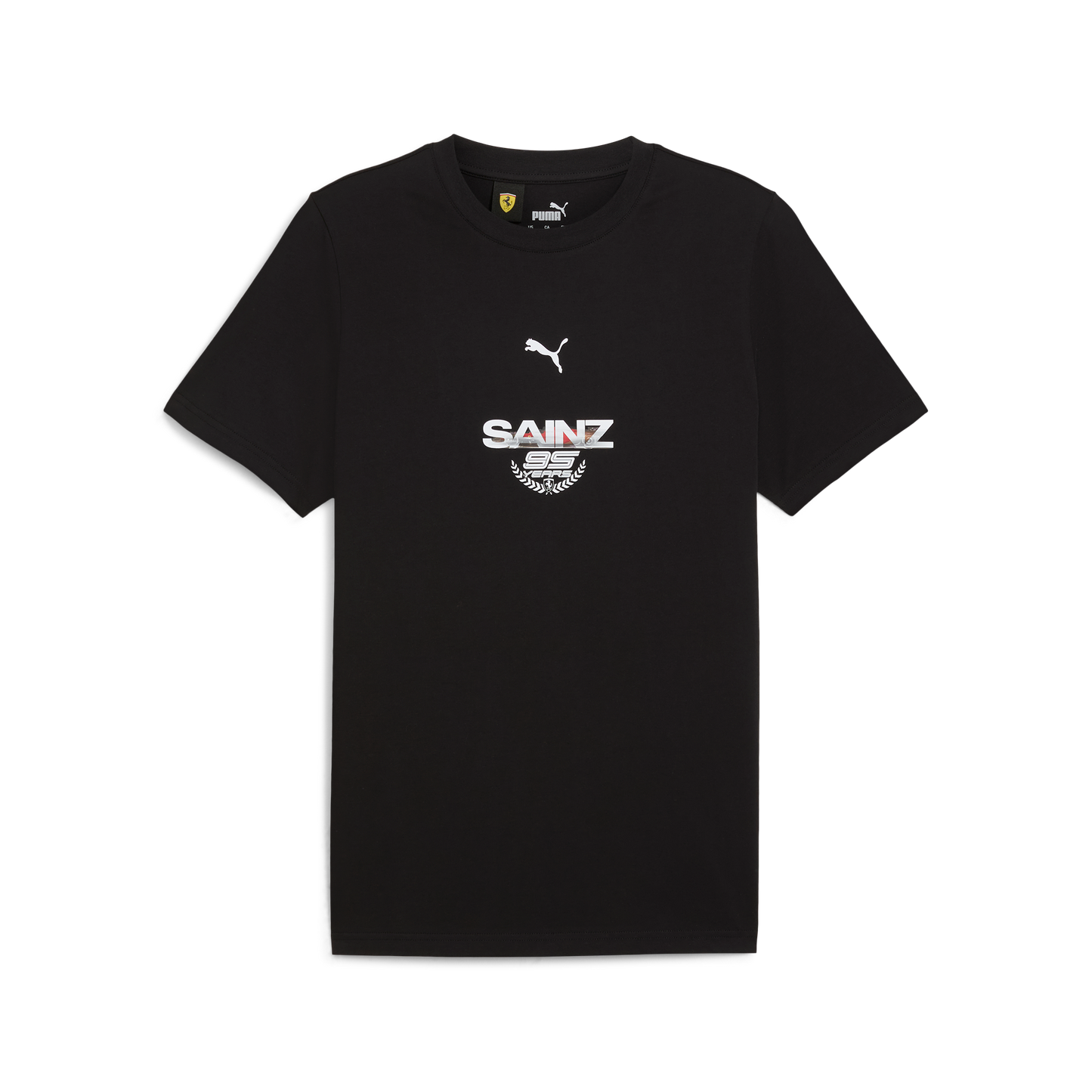 Scuderia Ferrari F1 Men's Carlos Sainz Driver T-Shirt - Black