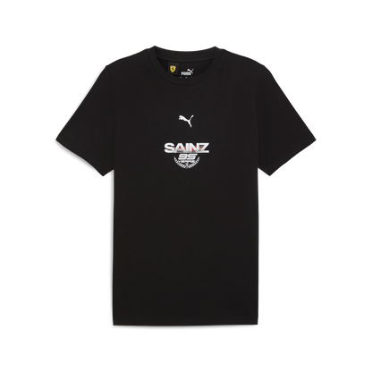 Scuderia Ferrari F1 Men's Carlos Sainz Driver T-Shirt - Black