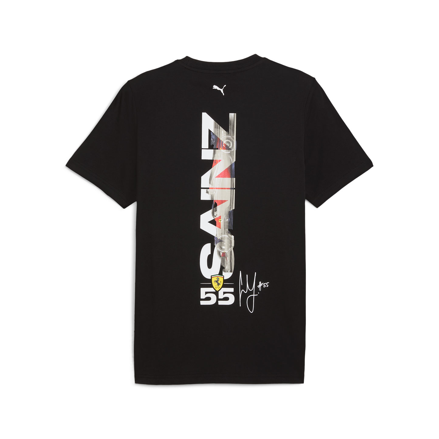 Scuderia Ferrari F1 Men's Carlos Sainz Driver T-Shirt - Black
