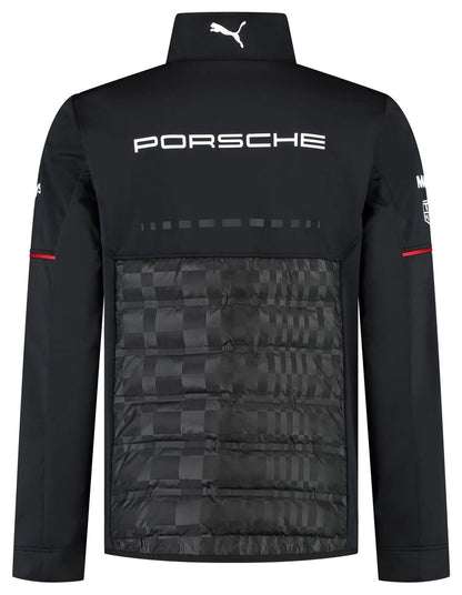 2025 Porsche Motorsport Men's Team Hybrid Jacket Black