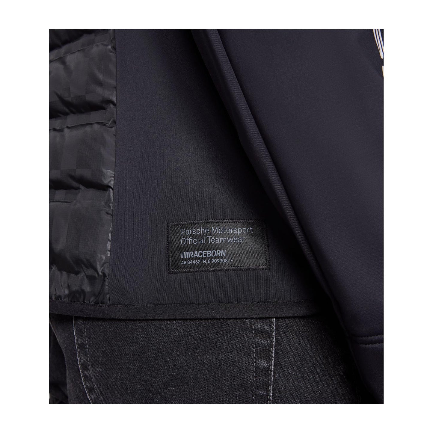 2025 Porsche Motorsport Men's Team Hybrid Jacket Black