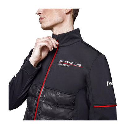 2025 Porsche Motorsport Men's Team Hybrid Jacket Black