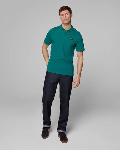 Aston Martin F1 Men's Tech Waffle Polo Shirt - Green