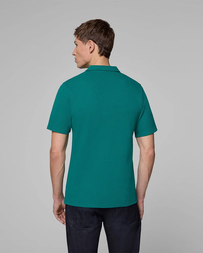 Aston Martin F1 Men's Tech Waffle Polo Shirt - Green