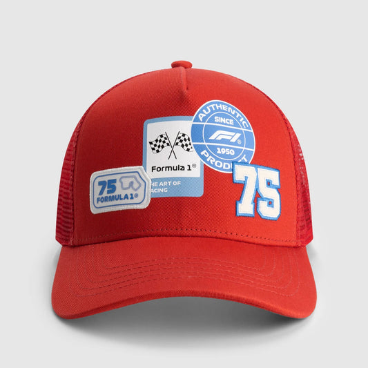 F1 - Heritage Trucker Cap - Red - Unisex