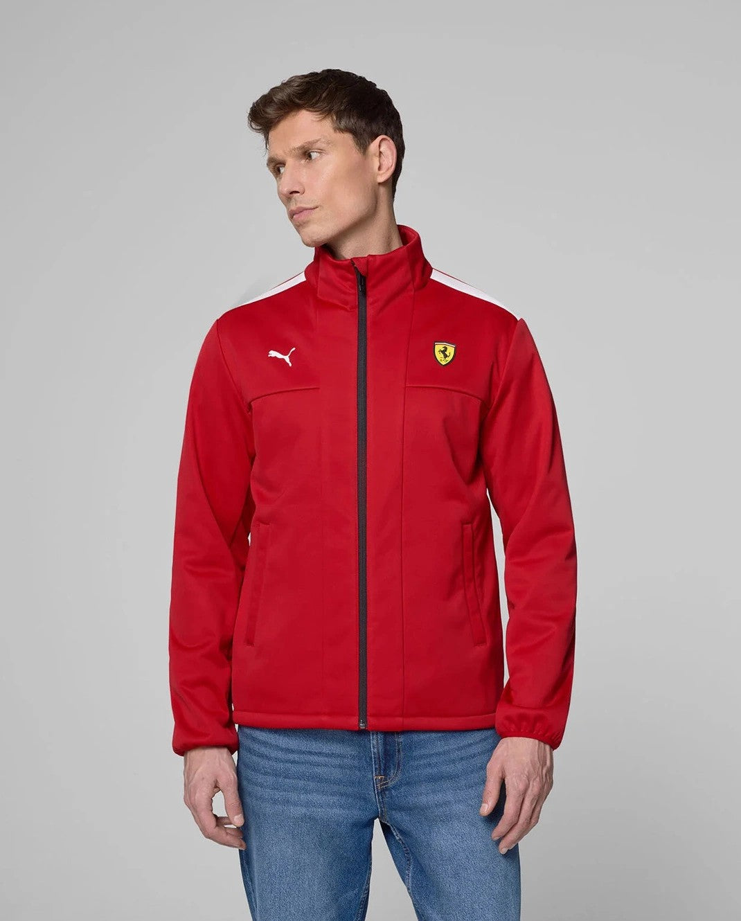 Scuderia Ferrari F1 Men's Softshell Jacket - Dark Cherry