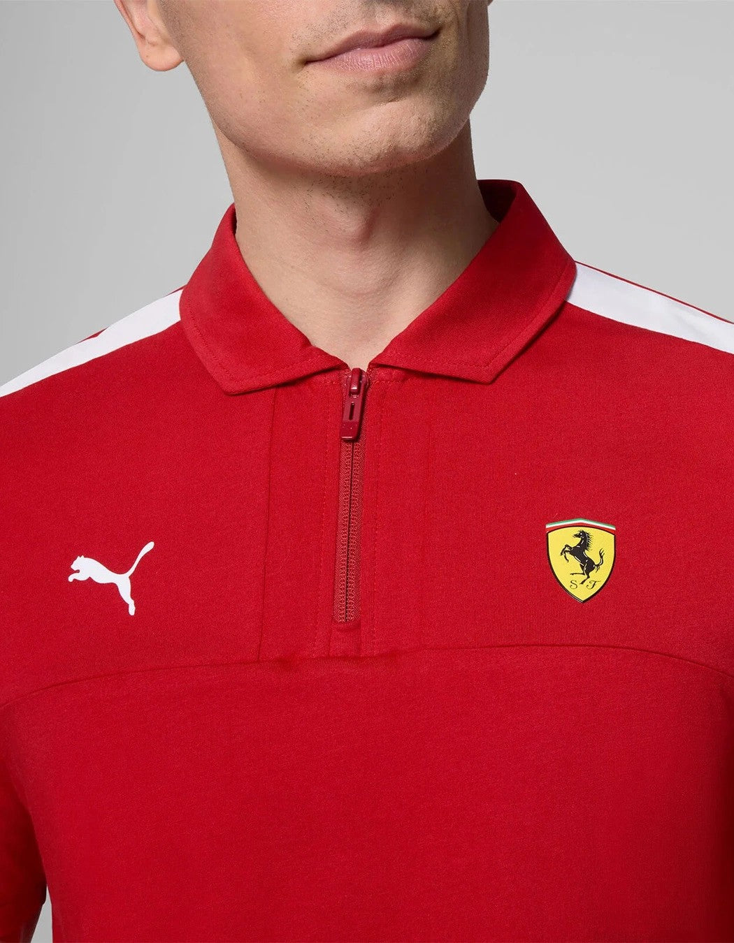 Scuderia Ferrari F1 Men's Classic Polo Shirt - Dark Cherry