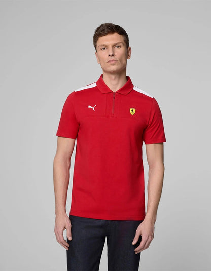 Scuderia Ferrari F1 Men's Classic Polo Shirt - Dark Cherry