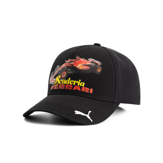 Scuderia Ferrari F1 Black Graphic Car Cap Adults