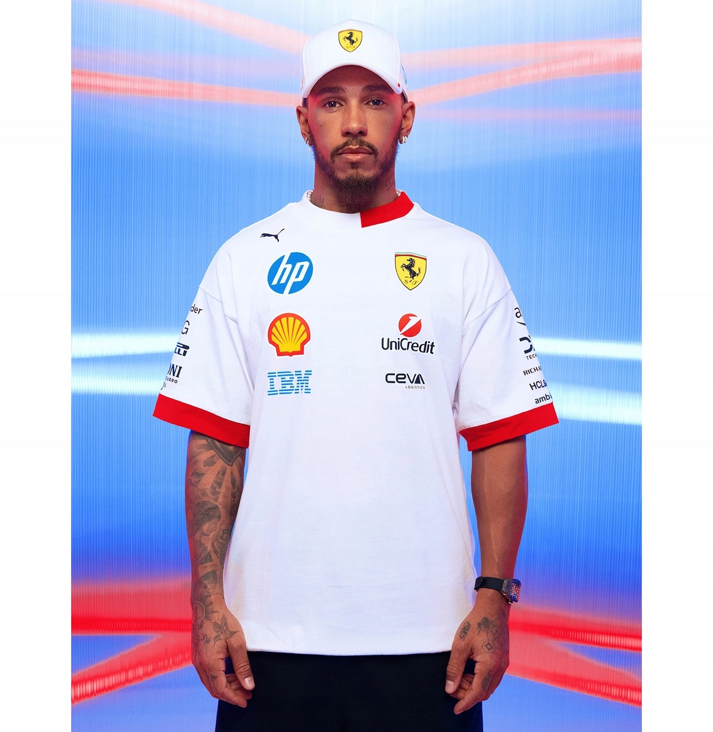 Scuderia Ferrari F1 Drivers Oversized 2025 T-Shirt