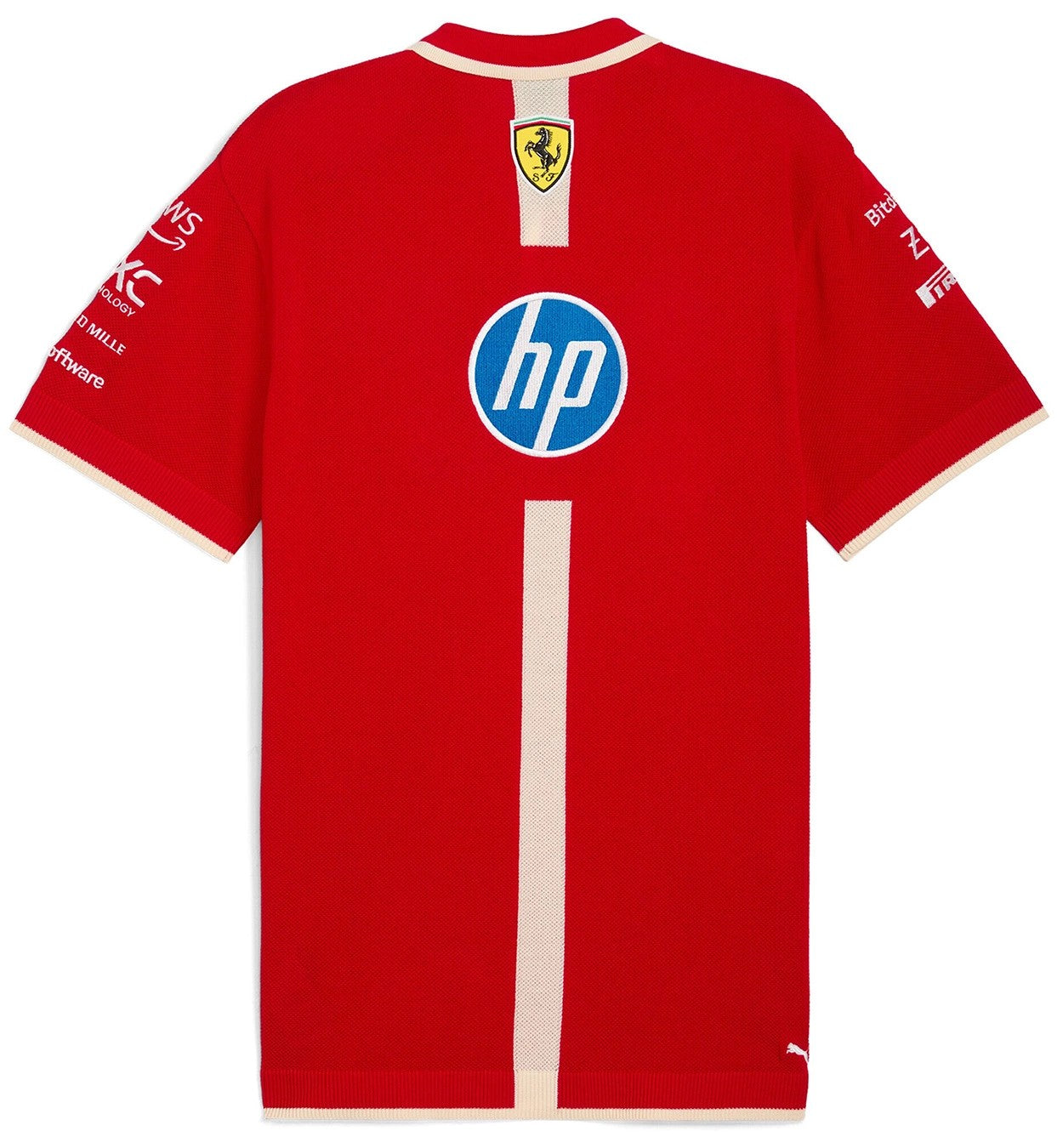 Scuderia Ferrari F1 Men's 2025 China GP Team Knit Polo Shirt