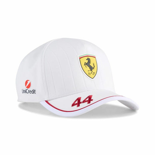 Scuderia Ferrari 2025 Lewis Hamilton Adults Driver Cap - White