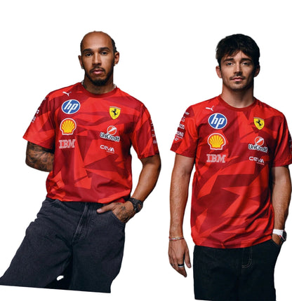 Scuderia Ferrari F1 Puma 2025 Las Vegas GP T-Shirt - Red