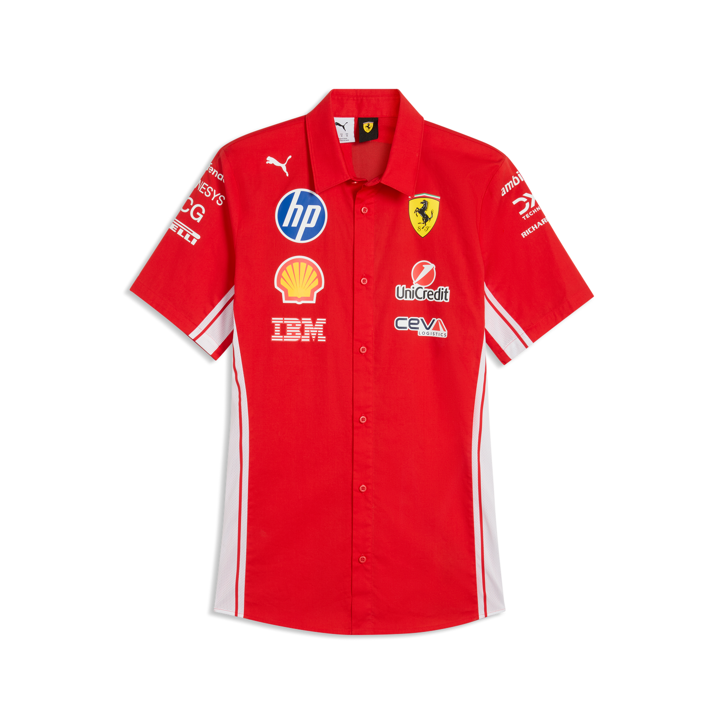 Scuderia Ferrari F1 Puma Men's 2026 Team Short Sleeve Shirt - Red