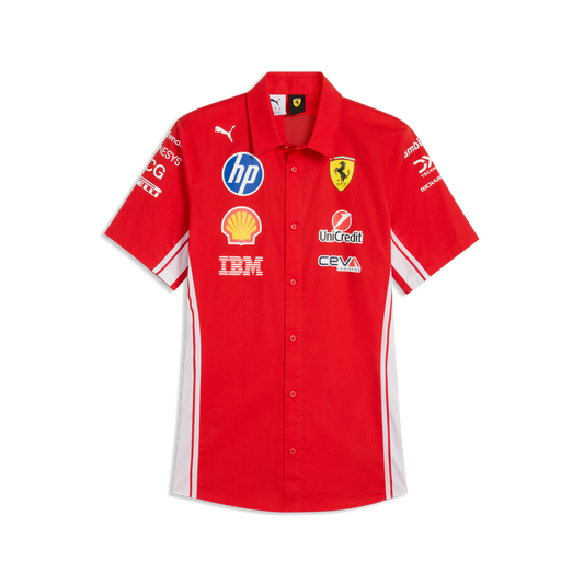 Scuderia Ferrari F1 Puma Men's 2026 Team Short Sleeve Shirt - Red