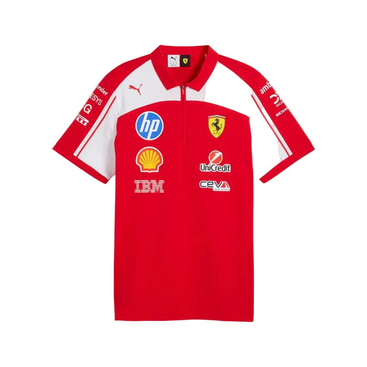 Scuderia Ferrari F1 Puma Men's 2026 Team Polo Shirt - Red