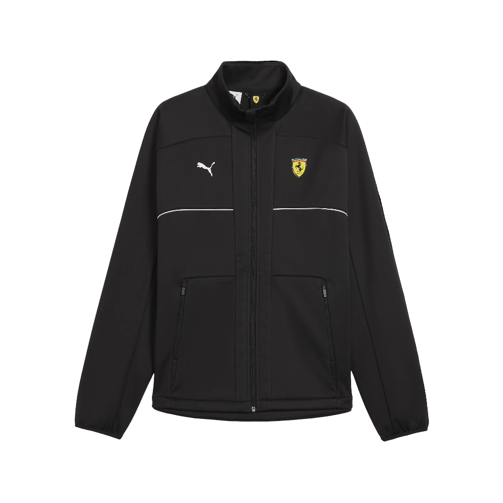 2026 Scuderia Ferrari F1 Mens Logo Softshell Jacket - Black